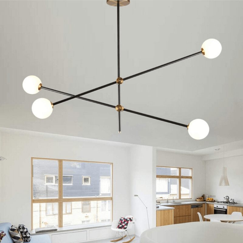 ไฟช่อ DEEPWOOD รุ่น DOT 'N LINE สีดำ 4 หัว